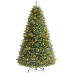 HEAO 7.5FT Christmas Tree, Pre-Lit Artificial Christmas Tree w/ 1700 Branch Tips/ 450 UL Light , Easy Assembly, Metal Hinges &amp; Foldable Base for Home, Office, Party Decoration