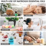 Natrogix Essential Oil Set for Diffusers for Home 18 Pack 10ml Made in USA Therapeutic Grade 100% Pure Natural Aromatherapy Oils for Diffusers Massage Sleep Hair Skin Care Candles &amp; Soap Making