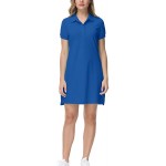 MoFiz Women&#39;s Golf Tennis Dress Sports Polo Dress Short Sleeve Quick Dry Casual Workwear Button