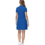 MoFiz Women&#39;s Golf Tennis Dress Sports Polo Dress Short Sleeve Quick Dry Casual Workwear Button