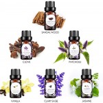 Essential Oils Set, Aromatherapy Essential Oil Kit for Diffuser, Humidifier, Massage, Skin Care (20 x 5ml) - Eucalyptus, Lavender, Tea Tree, Peppermint, Lemongrass, Frankincense, Cinnamon, Sandalwood