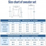 DIWSSIOBY Women’s Solid Color 2 Piece Outfits Long Sleeve Crew Neck Pullover Tops And Long Pants Sweatsuits Tracksuits