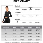 LURANEE Long Sleeve Crop Tops Slim Fit Workout Shirts for Running Yoga Gym with Thumb Holes