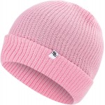 Winter Double-Layer Knitted Flanging Beanie Hat Cap Women&#39;s and Men&#39;s Classic Knitted Hats Super Stretch Warm Hat